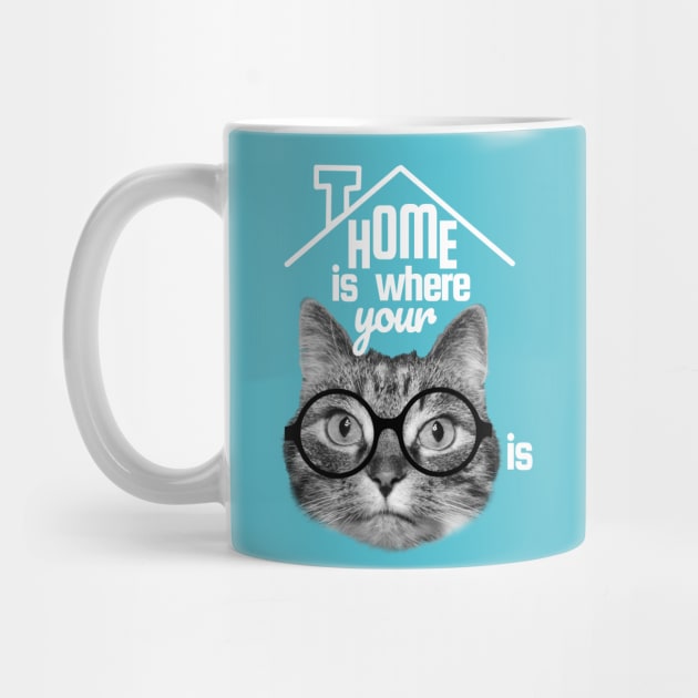 Home is where your cat is, perfect house warming gift by Purrfect